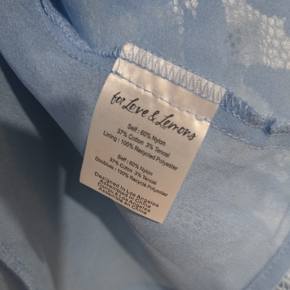 Kate Blue Lace Mini Dress - Picture 4 of 7